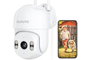 blurams 2K Security Camera Outdoor, 360° PTZ Cameras for Home Security Outside with Motion Detection Tracking, Color Night Vi