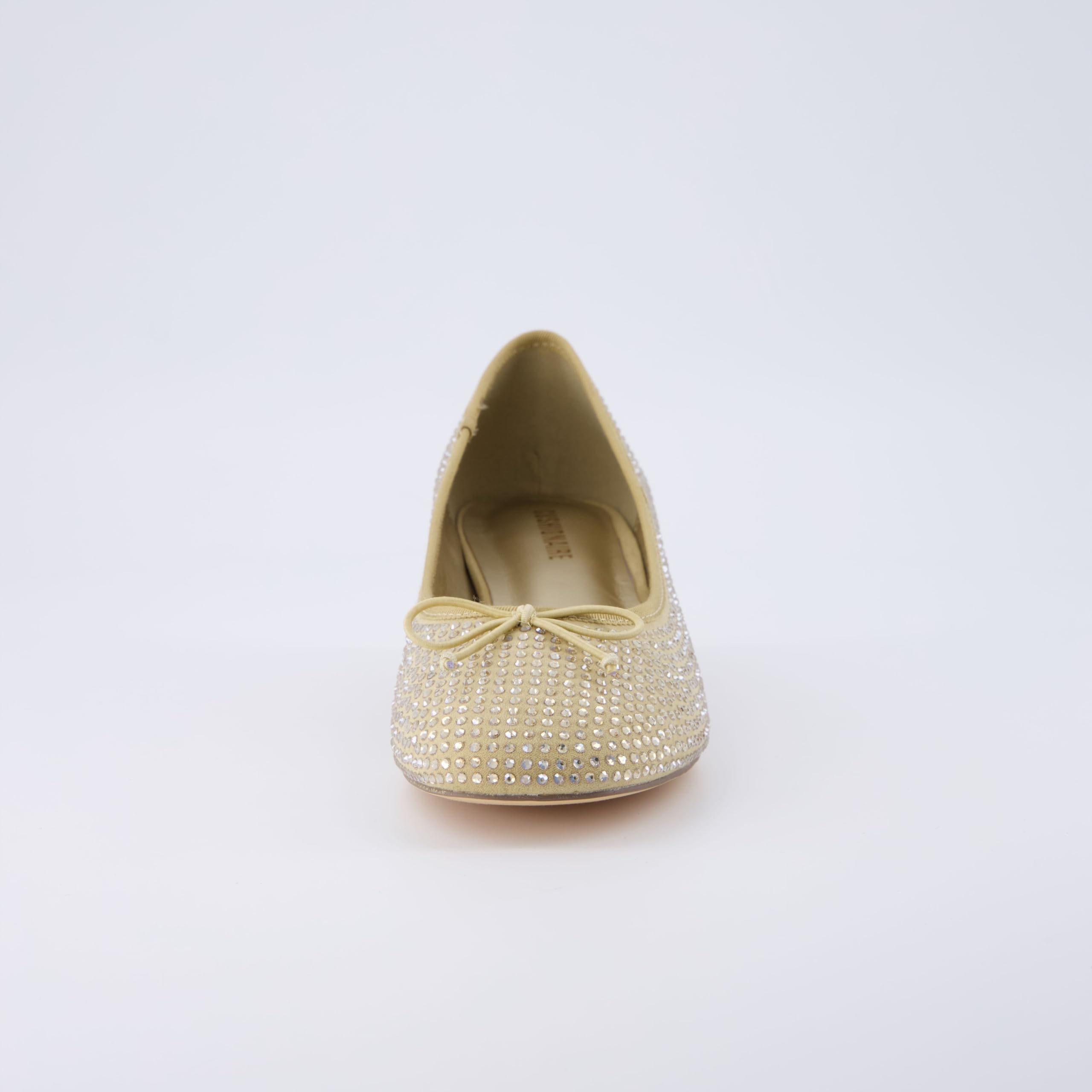 CUSHIONAIRE Women's Eiffel Rhinestone Bling Bow Flat with +Memory Foam and...