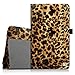 Fintie Samsung Galaxy Tab E 8.0 Folio Case - Slim Fit Premium Vegan Leather Cover for Samsung Galaxy Tab E 8" (Sprint / US Cellular / Verizon / AT&T) SM-T377 4G LTE 8-Inch Tablet, Leopard Brown