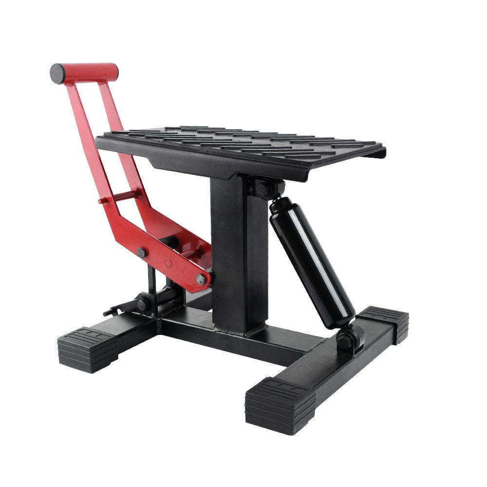 YITAMOTOR Adjustable Motorcycle Dirt Bike Lift Stand Steel Motocross Maintenance Stand Table