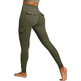 IUGA Butt Lifting Leggings for Women High Waisted Workout Cargo Leggings with Pockets Gym Yoga Pants Tummy Control