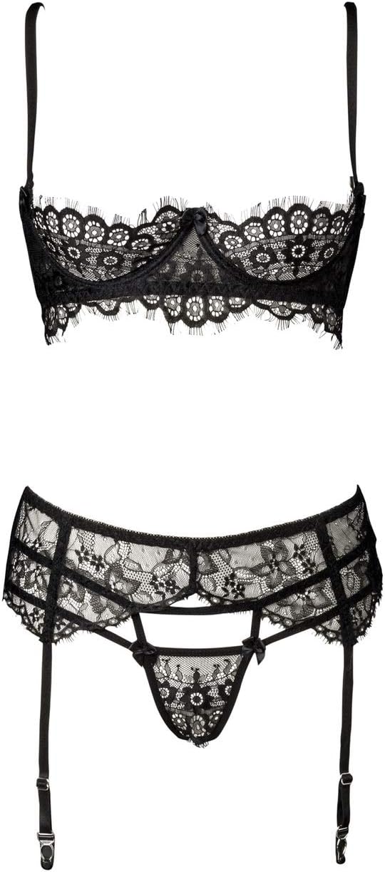 Grey Velvet Women's Lingerie Set