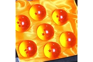 JoySee Toy Crystal Glass Ball Stars，Anime Collectibles New Gift Box Set of 7pcs 43mm/1.7 in in Diameter