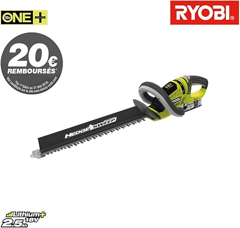 Taille Haies Ryobi 18v Oneplus Lithiumplus 1 Batterie 2 5ah 1 Chargeur Rht1851r25f Amazon Fr Bricolage