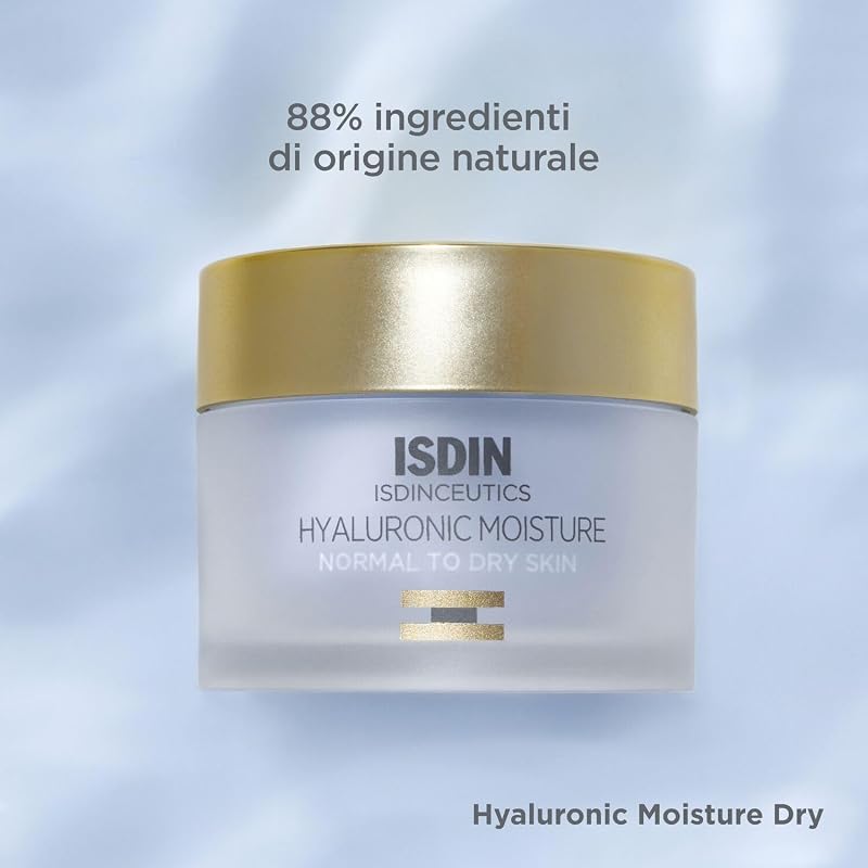 ISDIN Isdinceutics Hyaluronic Moisture Normal to Dry Skin (50 g) | Crema Viso Idratante con Acido Ialuronico Puro | Pelli Normali/Secche — foto 6 di 8