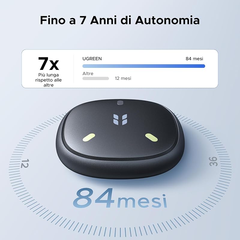 FineTrack Mini DUO 2 Supporto iOS Find My o Android Find Hub 4 Pezzi