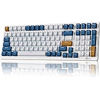 RK ROYAL KLUDGE RK98 Wireless Mechanical Keyboard Triple Mode 2.4G/BT5.1/USB-C 100 Keys Hot Swappable Brown Switches with Num