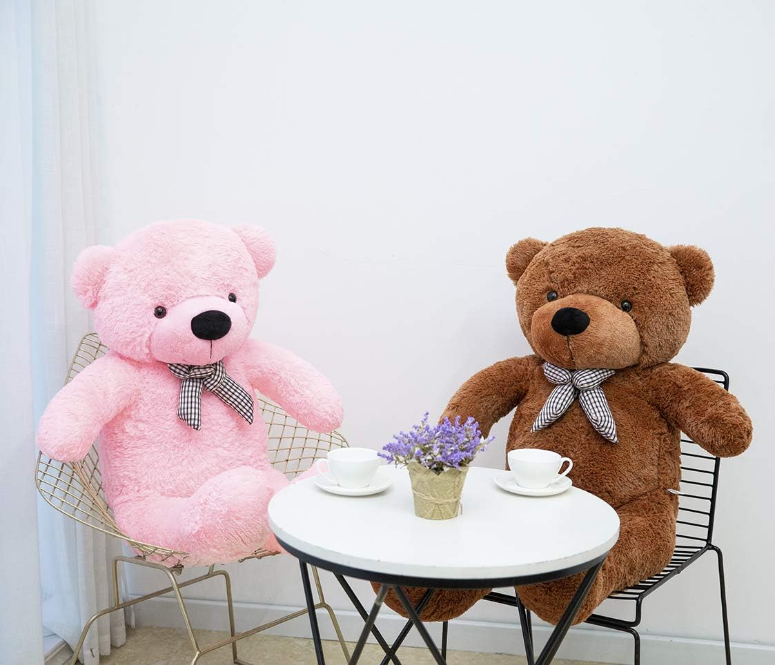 Peluche Orso Geschenkestadl 80 Cm - Marrone Chiaro, Pancia Chiara, Per Ogni Occasione - Foto 2