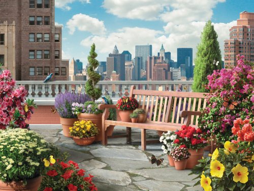 Rooftop Garden 500 Piece Large Format Puzzle