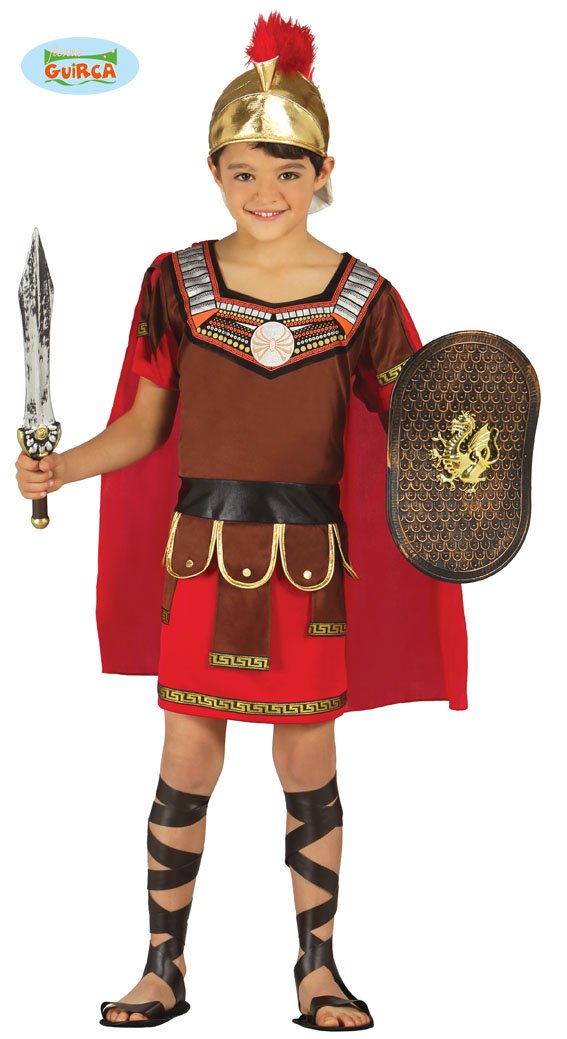 Costume Centurione Romano Per Adulti - Tunica, Armature E Mantello Per Feste A Tema E Carnevale