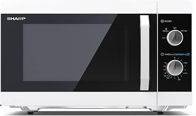 Sharp YC-MS31U-W 23L 900W Microwave 5 Power Levels Defrost Mechanical