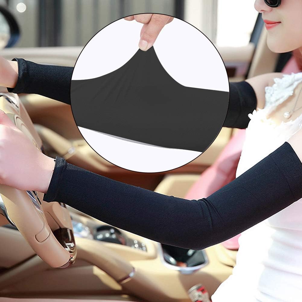 8 Pairs Compression Cooling Arm Sleeves Cover UV Sun Protection Ice Silk Cooling Elbow Sleeve Arm Warmer Sleeves For Men Women Sports Driving Cycling Basketball Running Golf with 3 Cooling Towels: Kitchen & Dining