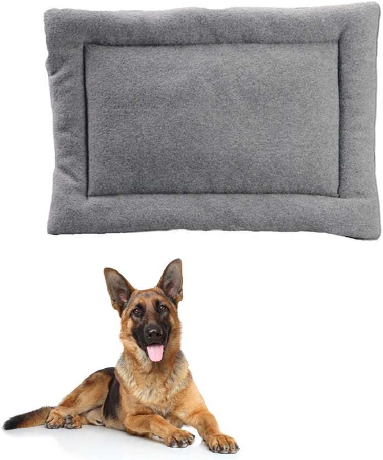 KunLS Dog Beds Small Medium Pet Bed Large Dog Bed Dog Beds For Large Dogs Washable Dog Bed Fluffy Cat Mat Pet Pad Warm Dog Blanket Puppy Mats Soft Cat Mat Dog Bedding gray,s