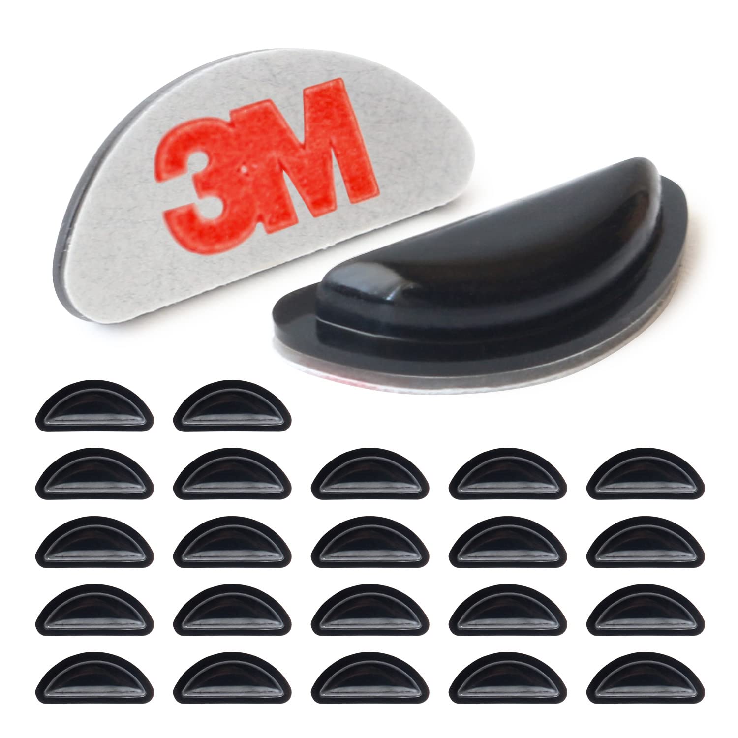 [ヴィトリア] シリーズ累計販売数5万個達成 眼鏡 メガネ 鼻パッド ノーズパッド ずれ落ち防止 【12セット 3M両面テープ】商品画像