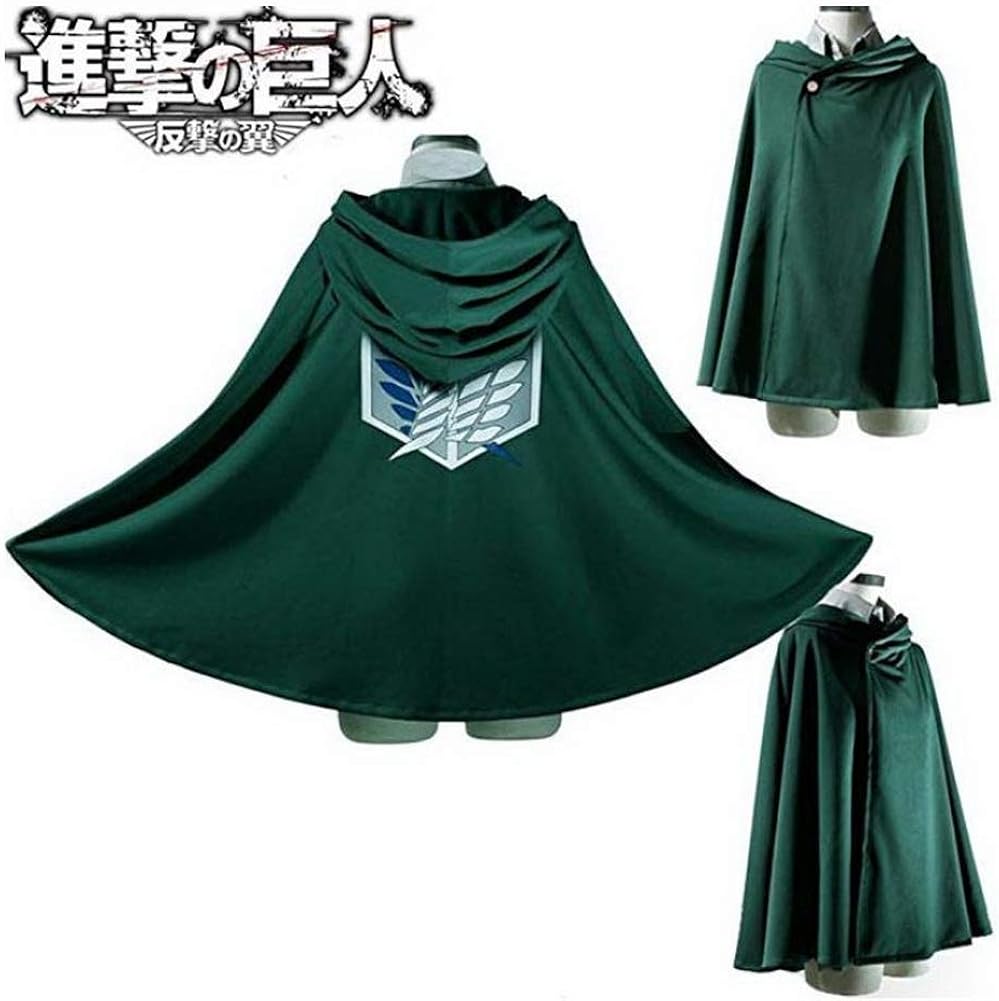One Piece Mantello Cosplay Attack On titan lAttacco dei giganti Shingeki no Kyojin Mantellina Cloak Scialle