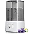 BREEZOME 4L Humidifiers for Bedroom, Essential Oil Diffuser, Top Fill Cool Mist Ultrasonic Humidifiers for Baby, Plants, Nursery, Humidifiers for Large Room Last up to 50 Hours, Quiet Operation
