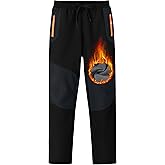 MoFiz Kids Waterproof Snow Ski Pants Kids Winter Warm Fleece Snowboard Pants Girls Elastic Waist Outdoor Hiking Pants
