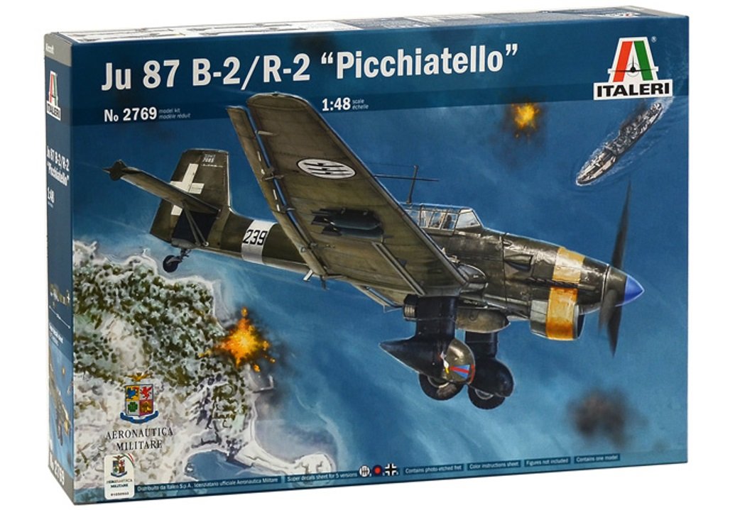 Italeri 510002769 1:48 Ju 87 B-2/R-2 Stuka Picchiatello