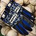 Franklin Sports MLB Digitek Baseball Batting Gloves - Gray/Black/Royal Digi - Youth Large
