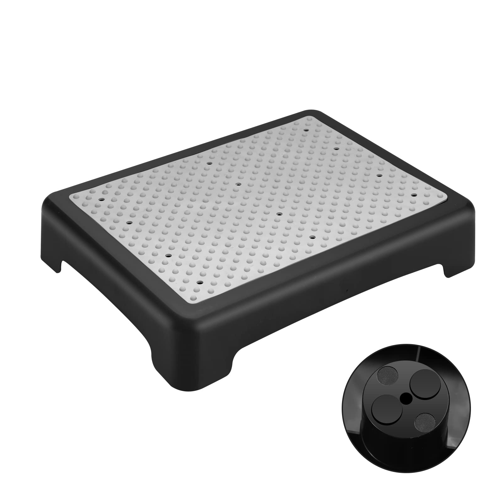 fotree Step Stool, Indoor Outdoor Non-Slip Platform Step Stools for Adults ＆ Elderly Senior, Portable Anti-Fall Safety Step Platform, Large Size 3.5 Inch High Rise Stairs