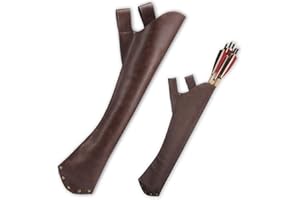 Eccliy Leather Hip Quiver for Arrows Archery Hunting Quiver Arrow Holder Handmade Archer Accessories for Shooting Targeting, Training