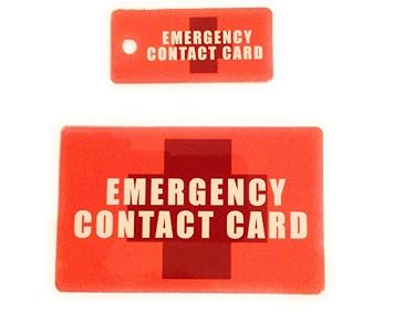 Amazon 保護my Loved One緊急連絡先カード 紙製品 文房具