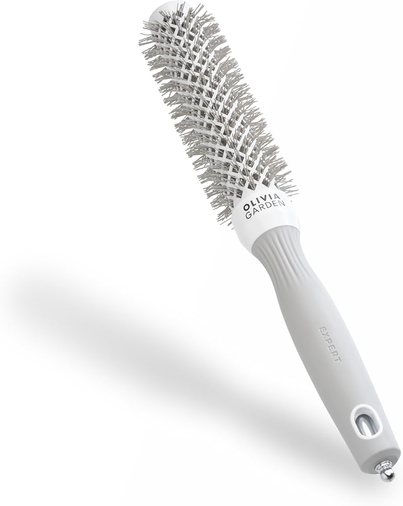 Olivia Garden Expert Blowout Speed White Grey 25 Ceramic Round Brush