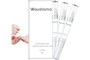 WAUSTOMAY 25% Undecylenic Acid Toenail Pen, Suitable for Toenail Repair for Damaged, Broken& Discolored Nails Repair Pen 3 Pack