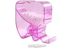 KOUYOT Dental Cotton Roll Dispenser Holder Clinic and Home Use Dispenser with Nonslip Base (Pink)