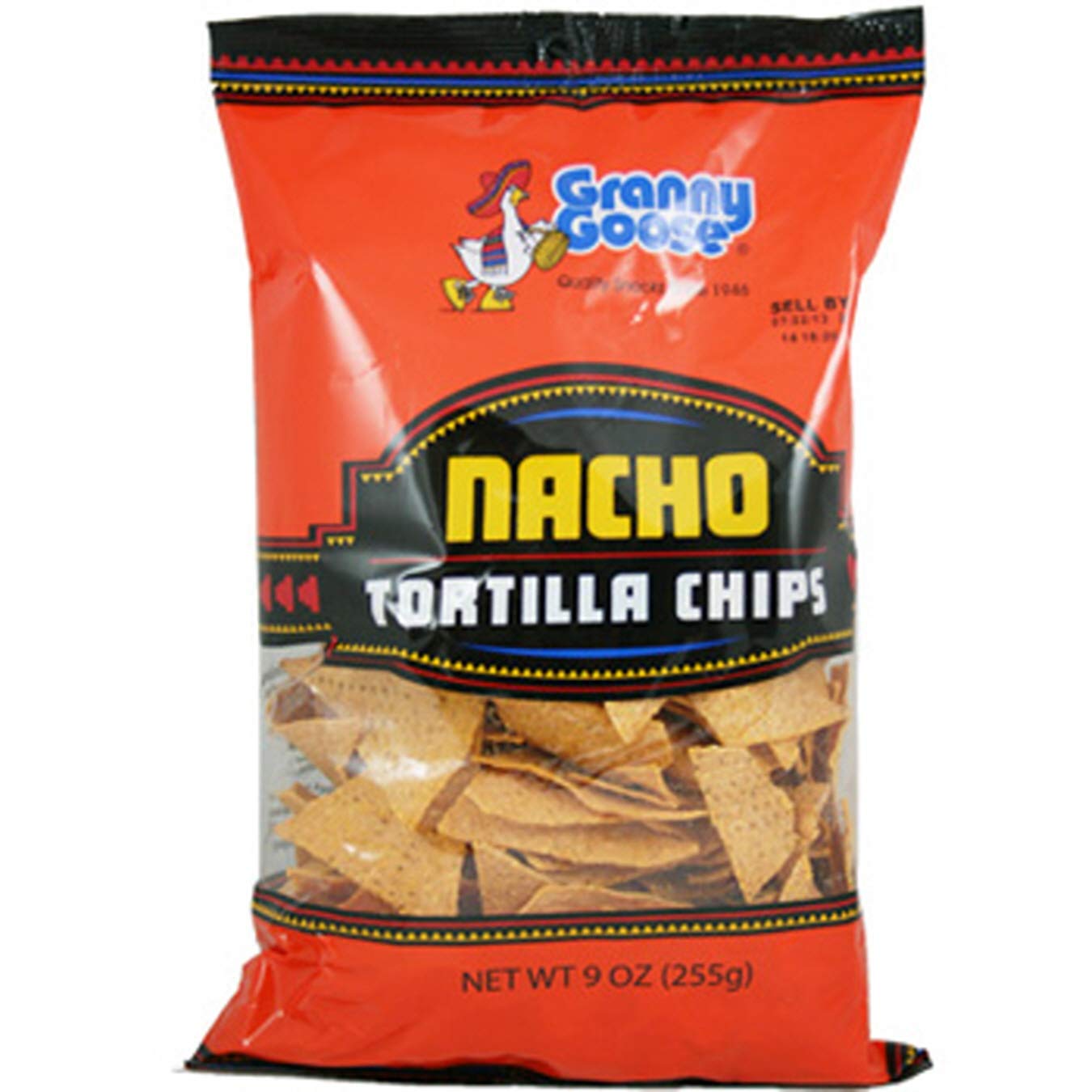 (Pack of 16) Granny Goose Tortilla Chips Nacho Chips, 9oz