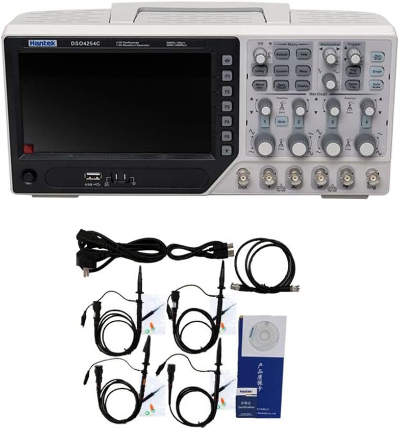 4-ch 250MHz Benchtop Oscilloscope and SigGen