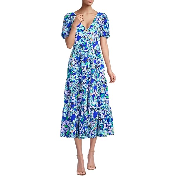 Amazon.com: Lilly Pulitzer Women's Viv Maxi Dress in Multi