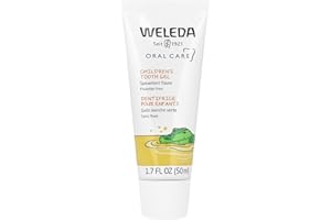 Weleda Oral Care Childrens Tooth Gel, 1.7 Fluid Ounce, Fluoride Free, Spearmint Flavor, Plant Rich Toothpaste with Calendula, Silica and Fennel