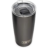 YETI Rambler 20 oz Tumbler Retired Color, Stainless Steel, Vacuum Insulated with MagSlider Lid, Graphite