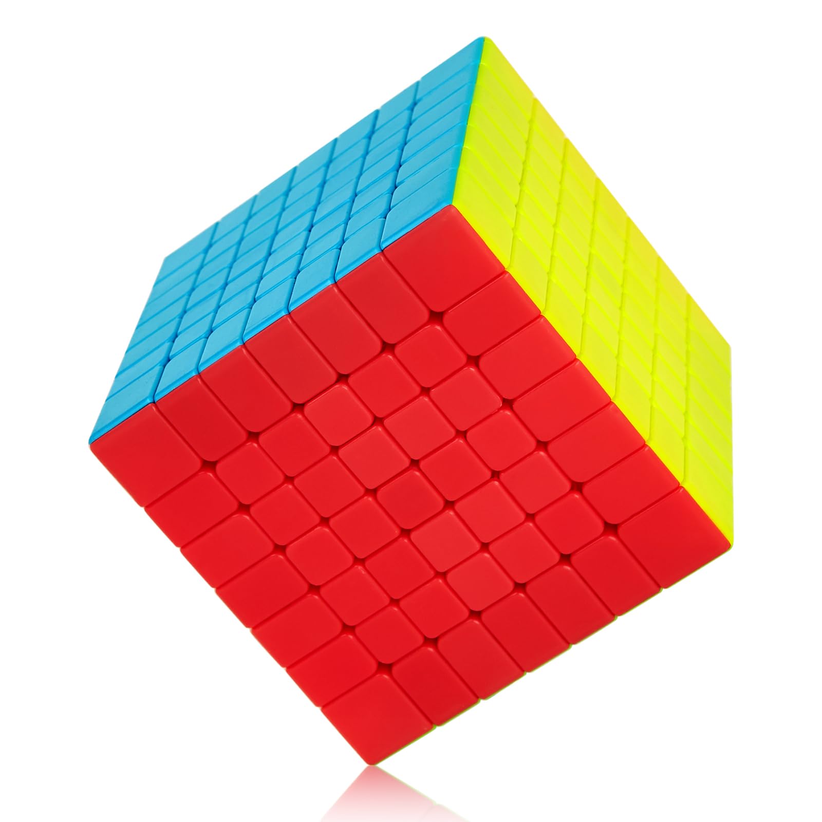 ROXENDA Speed Cube - Fast Smooth Turning Solid Durable & Stickerless Frosted, Best 3D Puzzle Magic Cube Toy - Turns Quicker than Original for kids & Adult & Children(7x7x7 Cube)