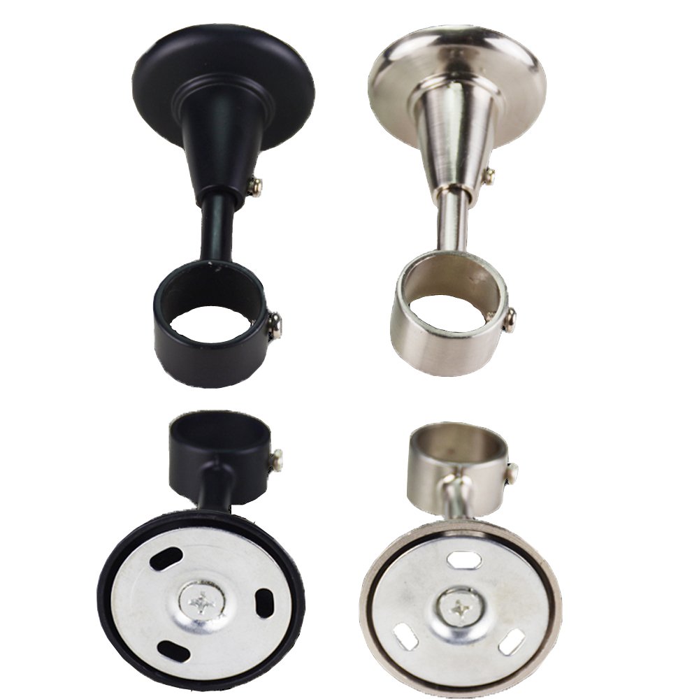 Homieco Set de 2 28mm Soportes Ajustables de Pared Acero Inoxidable