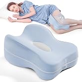 13" Extended-Length Knee Pillow for Side Sleepers with Full Thigh Support | Memory Foam Leg Pillow for Side Sleeping with Airflow Vent Reduces Heat &ndash; No Stiffening, Relieves Back/Hip/Knee Pain