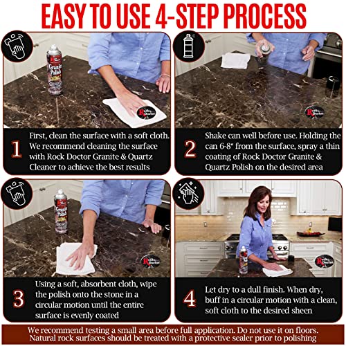 Rock Doctor Granite Polish Spray and Surface, 18 oz. Can, Polish Tile