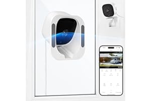 3MP 2K Window Camera, 120° View Angle Window Camera, 2.4GHZ & 5GHZ WiFi Indoor Security Camera with Angled Mount, Person & Mo