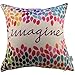 HOSL Cotton Linen Square Decor Throw Pillow Case Cushion Cover Colorful Imagine 18