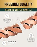 MagnetRX Pure Copper Magnetic Bracelet Adjustable Cuff Gift Box Twisted Copper view 5