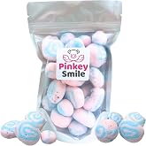 PinkeySmile Cotton Candy Flavored Freeze-Dried Taffy 2 oz&ndash; Crunchy &amp; Airy Snack &ndash; Bite-Size Pieces - Ships in Box &ndash; Bold Taste &amp; Light Texture