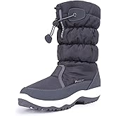 CIOR Women's Waterproof Winter Snow Boots Warm Faux Fur Lined Anti-Slip Cold Weather Boots
