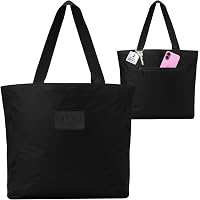 NGIL Themed Prints Quilted Tote Bag - 16x12.5x5 Inch Cotton Tote With Zipper Closure - View #2