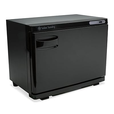 Salon Sundry Professional High Capacity Hot Towel Warmer Cabinet - Facial Spa and Salon Equipment - Black