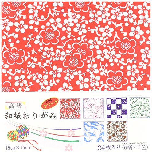 Aitoh A2112 Chiyogami Pattern Paper, Origami Paper, 5.875 by 5.875-Inch, 24-Pack