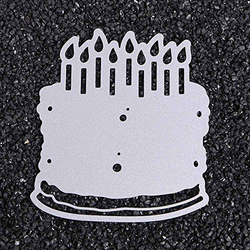 Birthday Cake DIY Cut Die Scrapbook Candles Card Steel Cutting Dies Metal Stencils Sketch Template Die Cuts Celebration Decorate