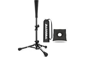 BaseGoal Baseball Tee for Kids,Batting Tee,Softball Tee,Youth Hitting Tee,Teeball Tee,Travel Tee,Easy Adjustable Height