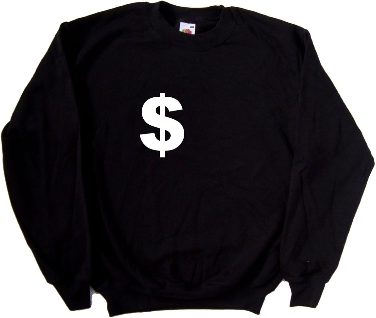 Dollar Sign Black Sweatshirt at Amazon Men’s Clothing store Athletic Sweatshirts