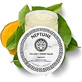 Tallow and Manuka Honey Balm, 2 oz, Unscented, Grass Fed Grass Finished, Face Cream, Body, Lotion, and Lip Balm